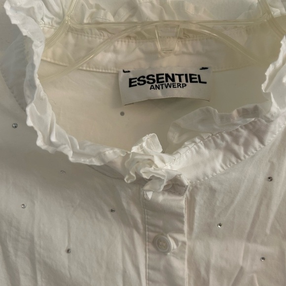 Essential Antwerp Popeline with White Rhinestones shirt dress - Picture 5 of 10